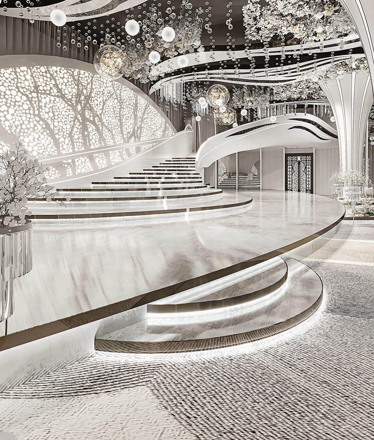 婚礼现场效果图表现（图ZMzAxNDU3NDU2） - 酒店餐饮设计 - 站酷设计师卓尚表现设计原创素材 - 站酷ZCOOL