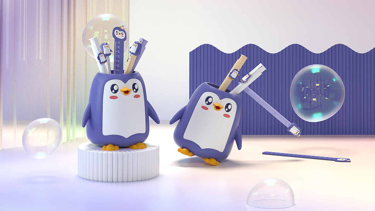 无限波丨企鹅IP形象设计