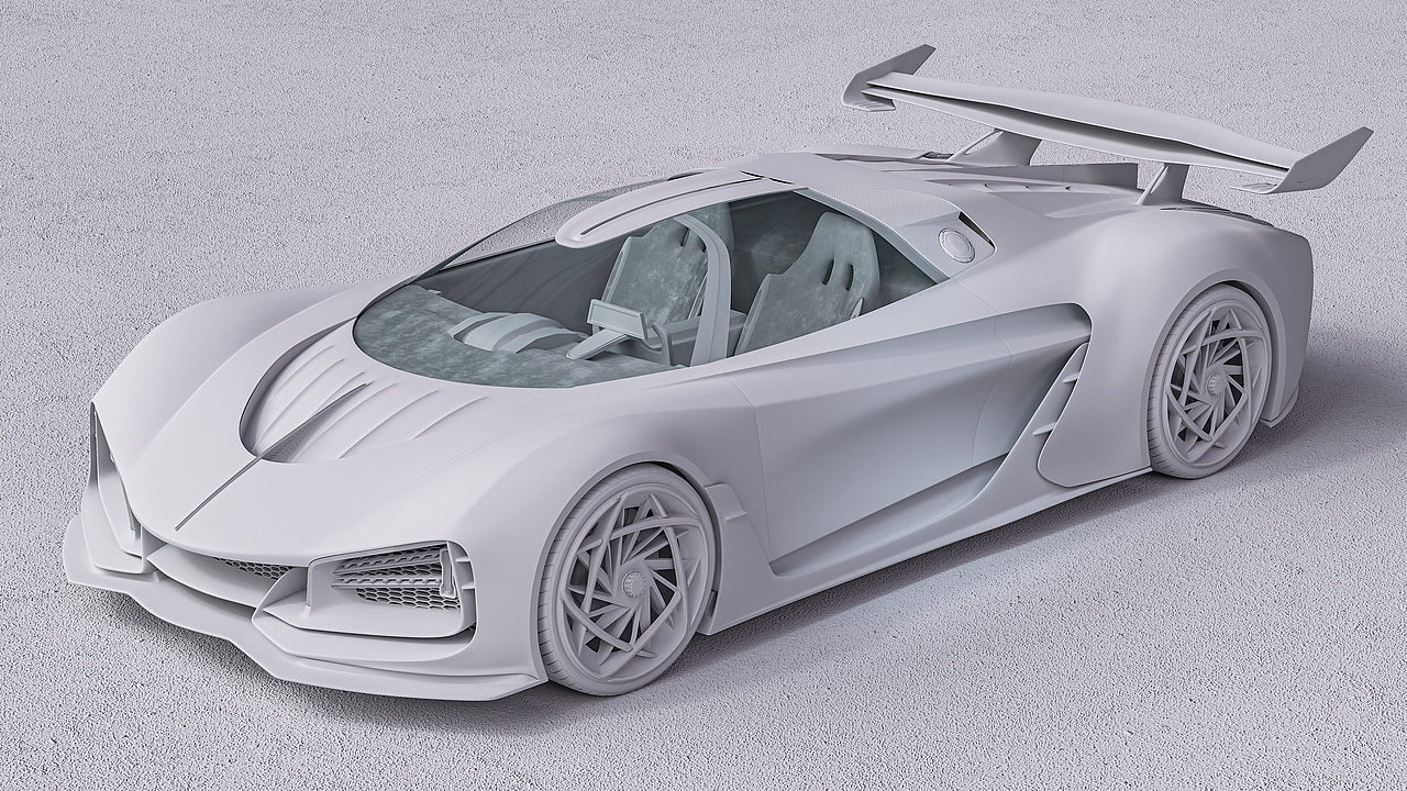 红旗s9 概念超跑渲染