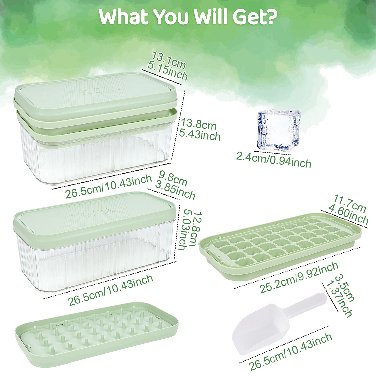 64格抹茶绿冰格