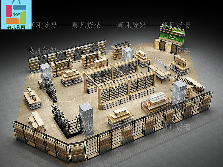 兖州文具店货架生动化设计布局提升店铺整体形象