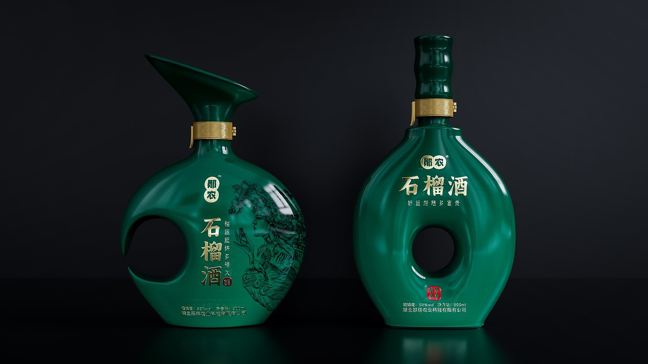 郧阳石榴酒版画包装设计（图ZMzQ0ODkyNzU2） - 包装 - 站酷设计师魏弢原创素材 - 站酷ZCOOL