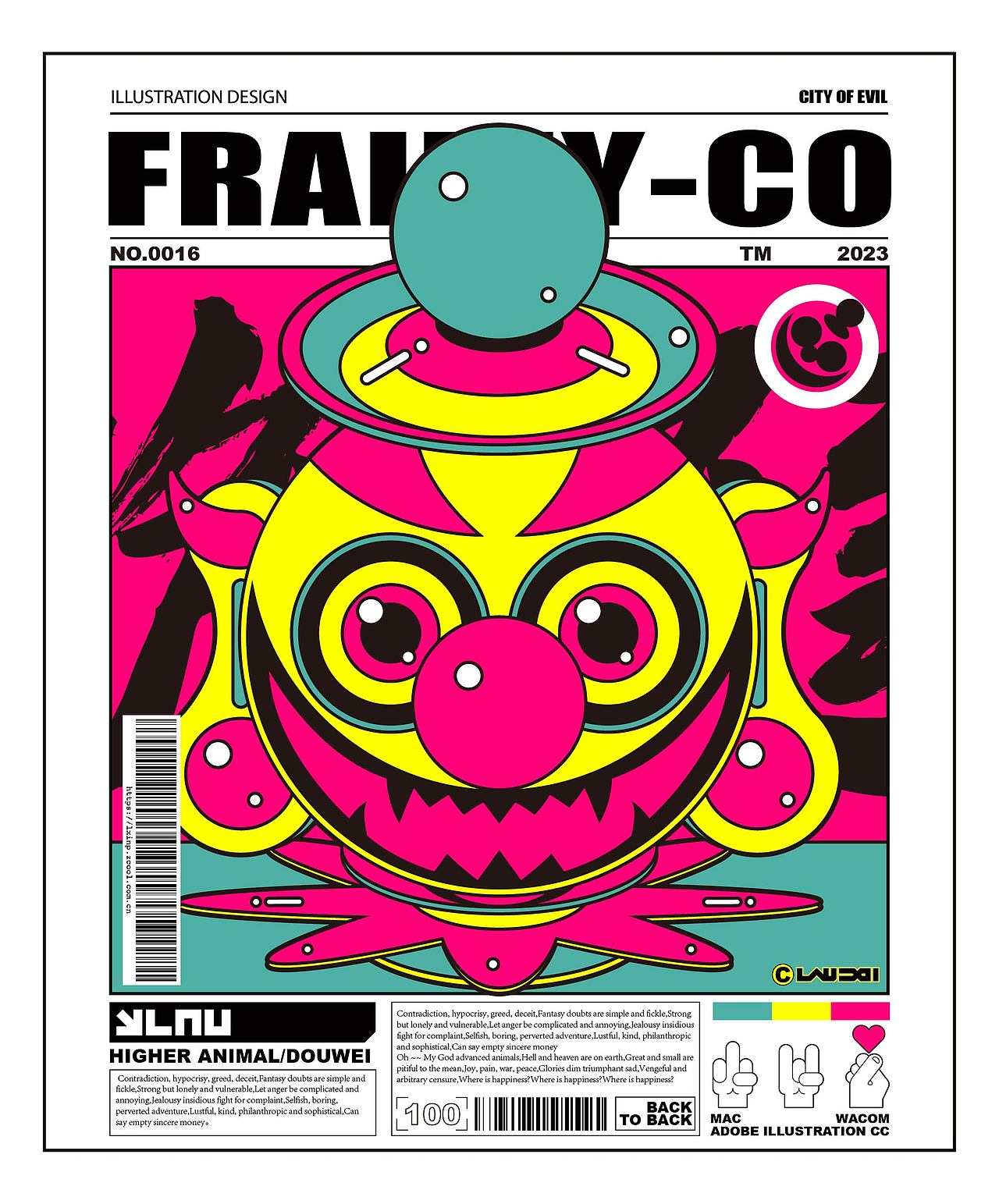 CITY OF EVIL（图ZMzQzMDQ3NzYw） - 新锐潮流插画 - 站酷设计师LAU丶一乂刂原创素材 - 站酷ZCOOL