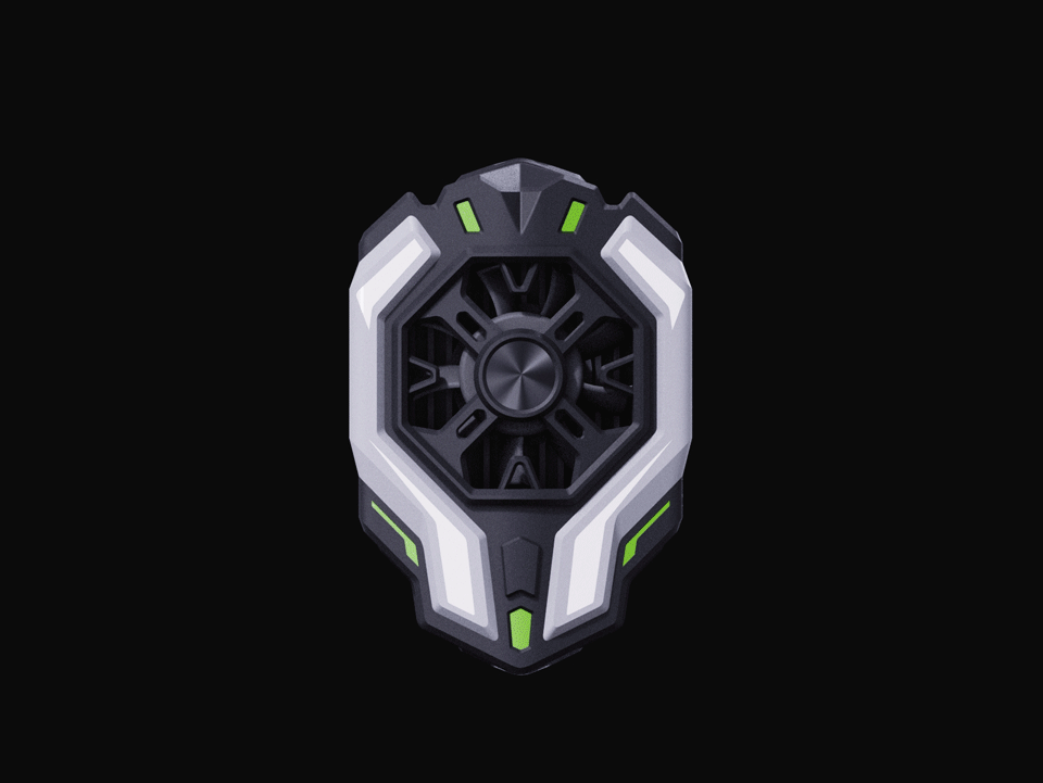 散热背夹 | Cooling back clip（图ZMzU0MzQ0MDc2） - 电子产品 - 站酷设计师九方设计原创素材 - 站酷ZCOOL