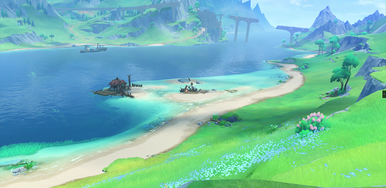 原神 -【枫丹】- 枫丹廷海岸 - 关卡美术