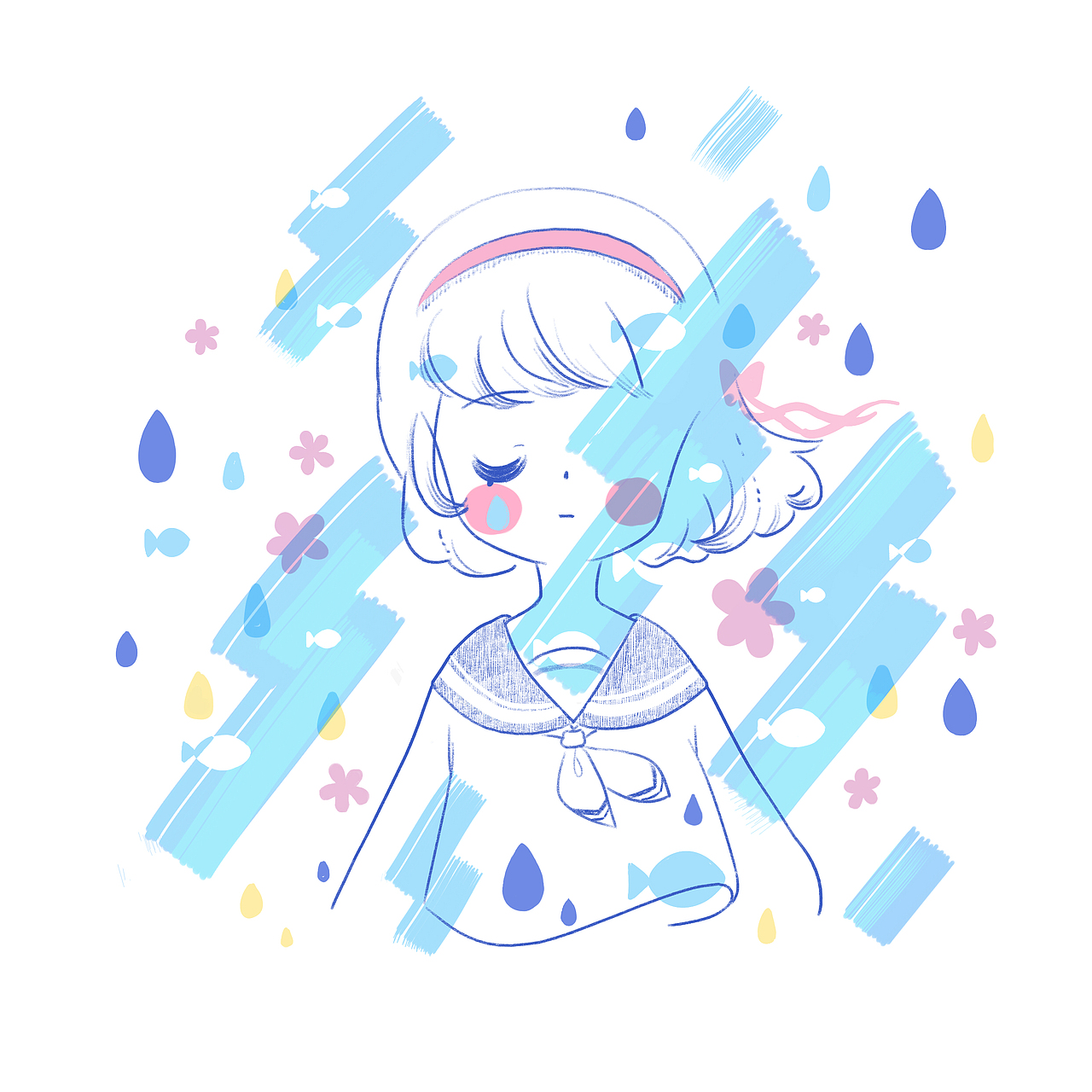 一些摸魚(yú)集合（圖ZMzA0NjQxNDky） - 單幅漫畫(huà) - 站酷設(shè)計(jì)師彼時(shí)淺喏微微涼原創(chuàng)素材 - 站酷ZCOOL