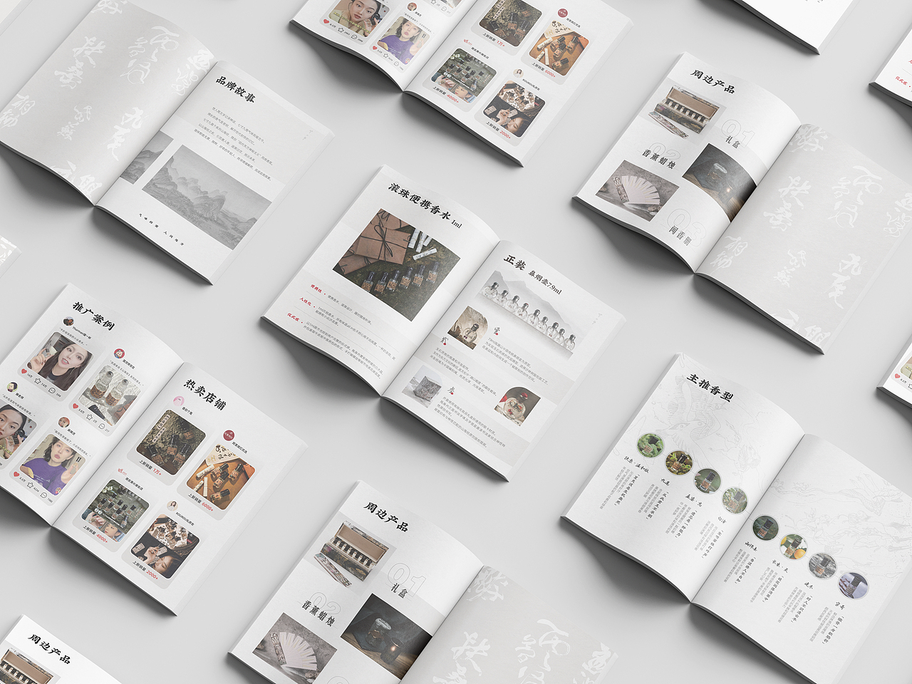 香水品牌手册  简约国风画册