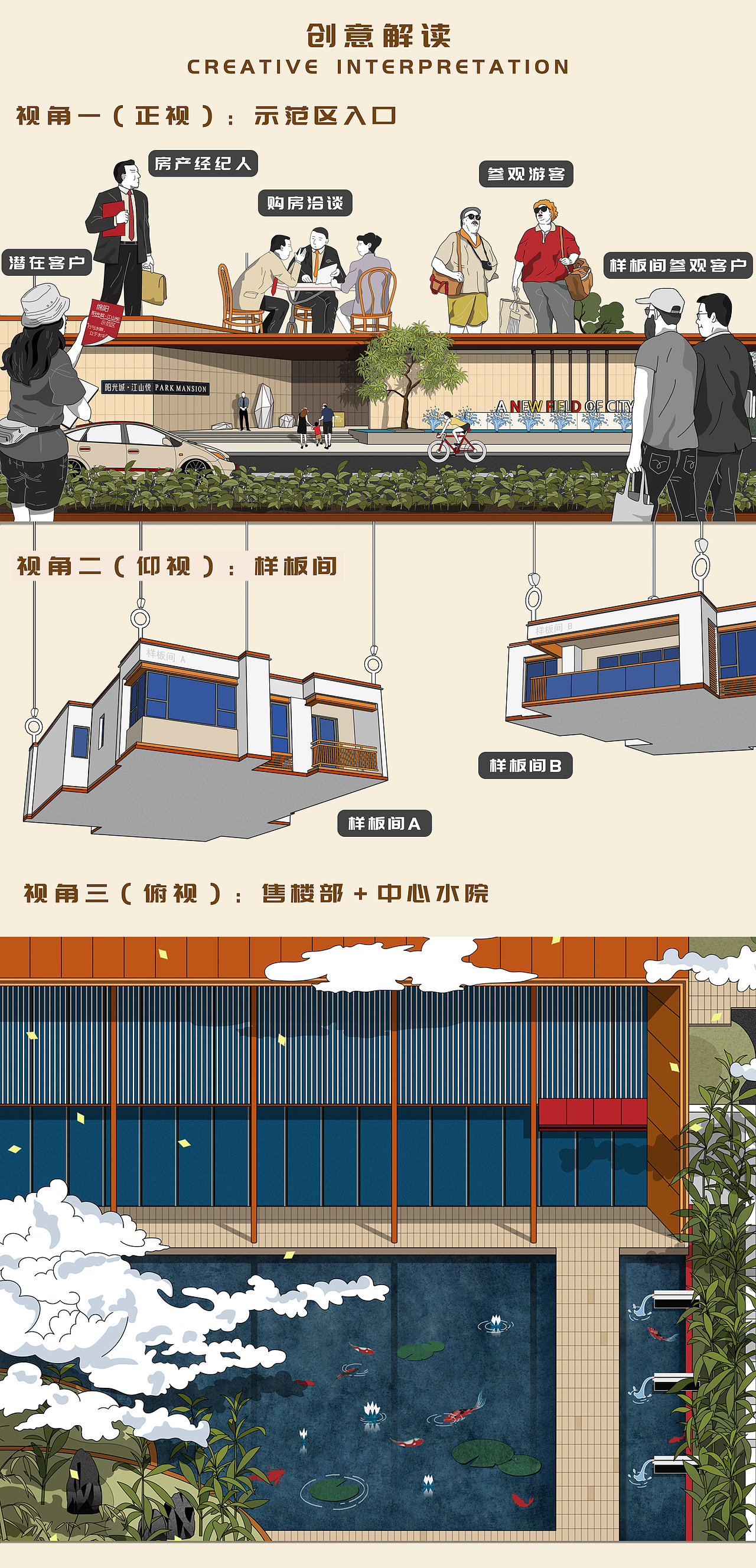 阳光城 江山悦（图ZMzAyOTkwNzg4） - 商业插画 - 站酷设计师火锅先生原创素材 - 站酷ZCOOL