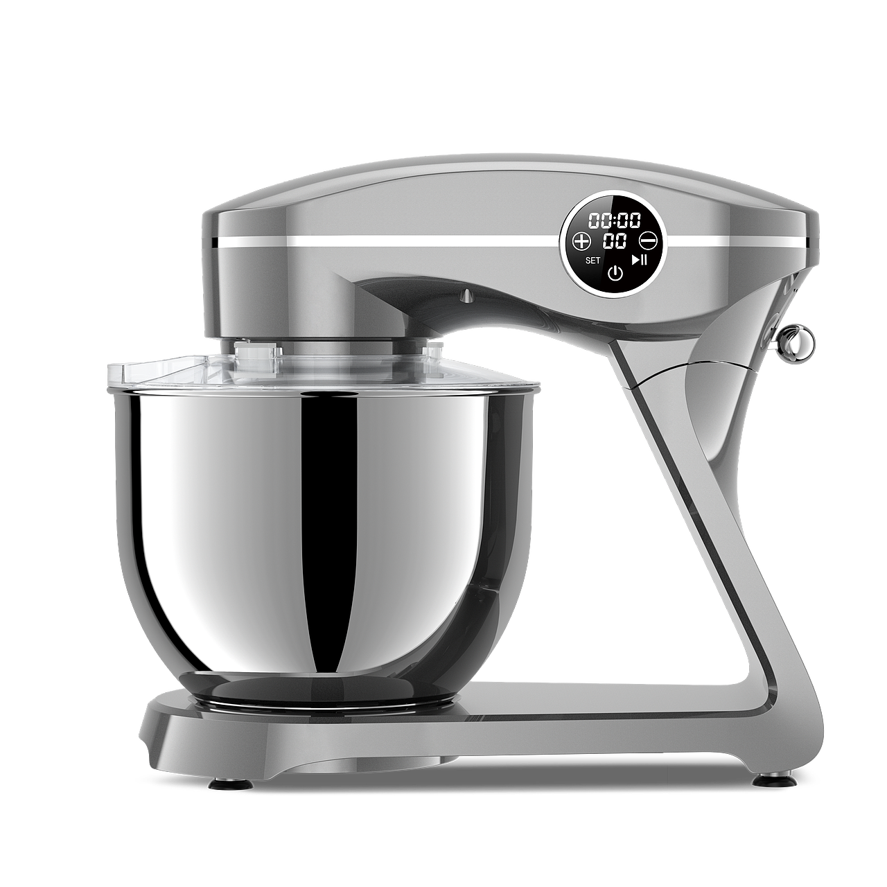 厨房家电厨师机产品白底渲染