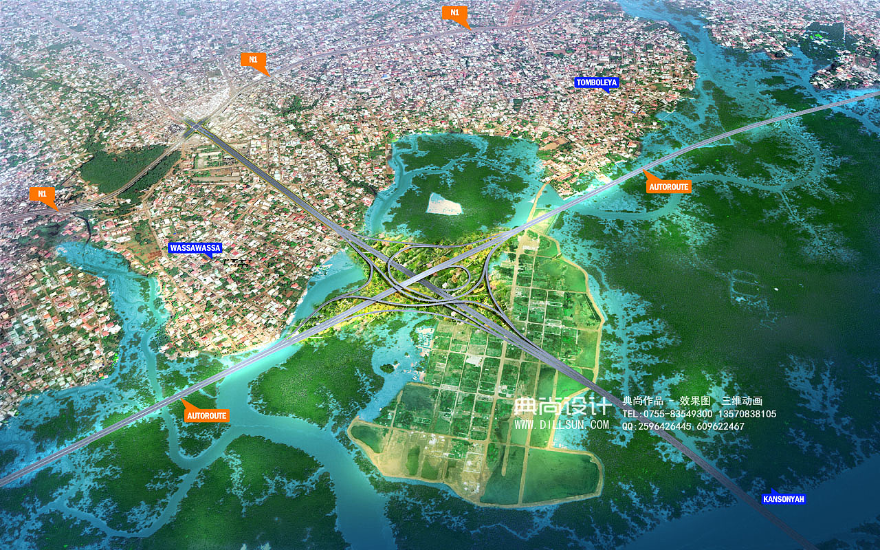 立交效果图1立交++-2 互通立交设计