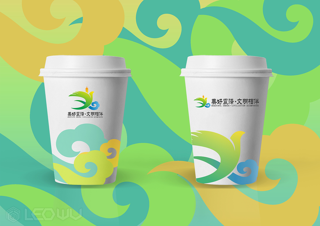 江苏省震泽镇文明城市“美好震泽 文明相伴”VI形象（图ZMzE3OTY0OTY0） - 品牌 - 站酷设计师LeoWu_设计师原创素材 - 站酷ZCOOL