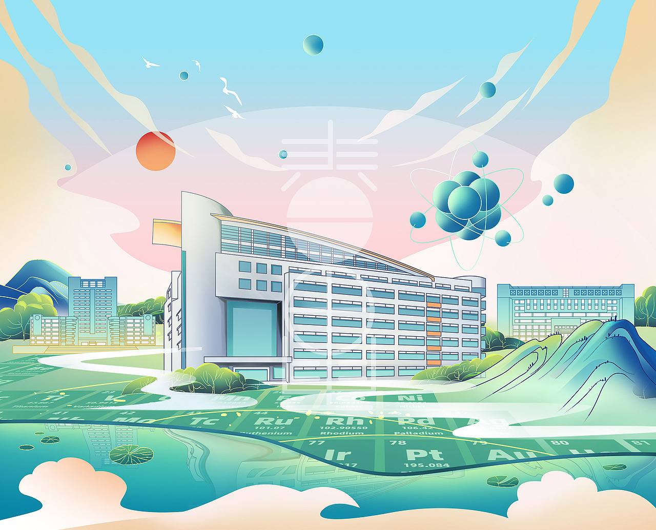 国风插画校园插画春雷视觉设计一些小动物153金融-直销银行界面27105