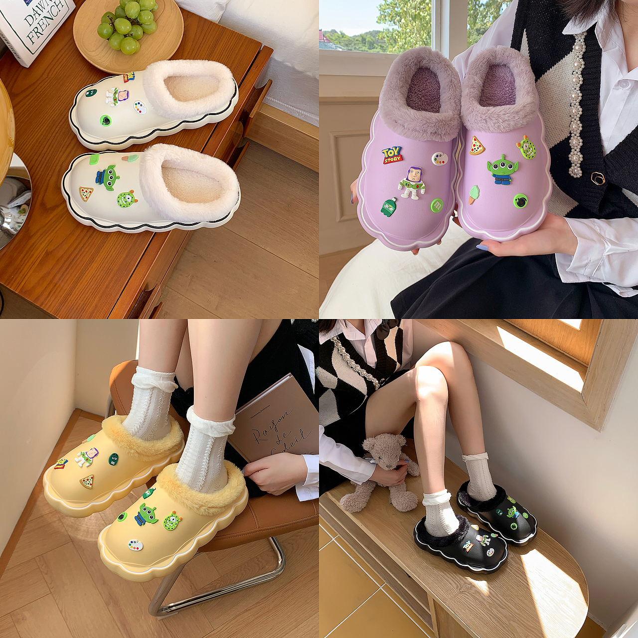 ins少女风拖鞋拍摄 可爱学院风格棉凉拖鞋拍照 细细条（图ZMzE1NjYyNDI0） - 产品摄影 - 站酷设计师ZRVISION原创素材 - 站酷ZCOOL