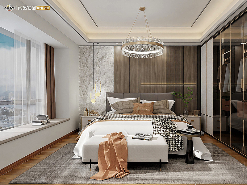 昆明装修公司木菲美家出品:中海云著4室2厅轻奢风格