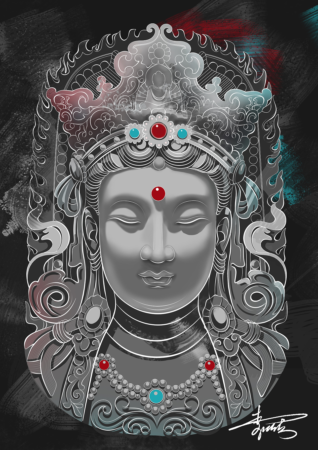 琉璃大佛（图ZMzAxNzEzNTE2） - 创作习作 - 站酷设计师快到碗里来ai原创素材 - 站酷ZCOOL