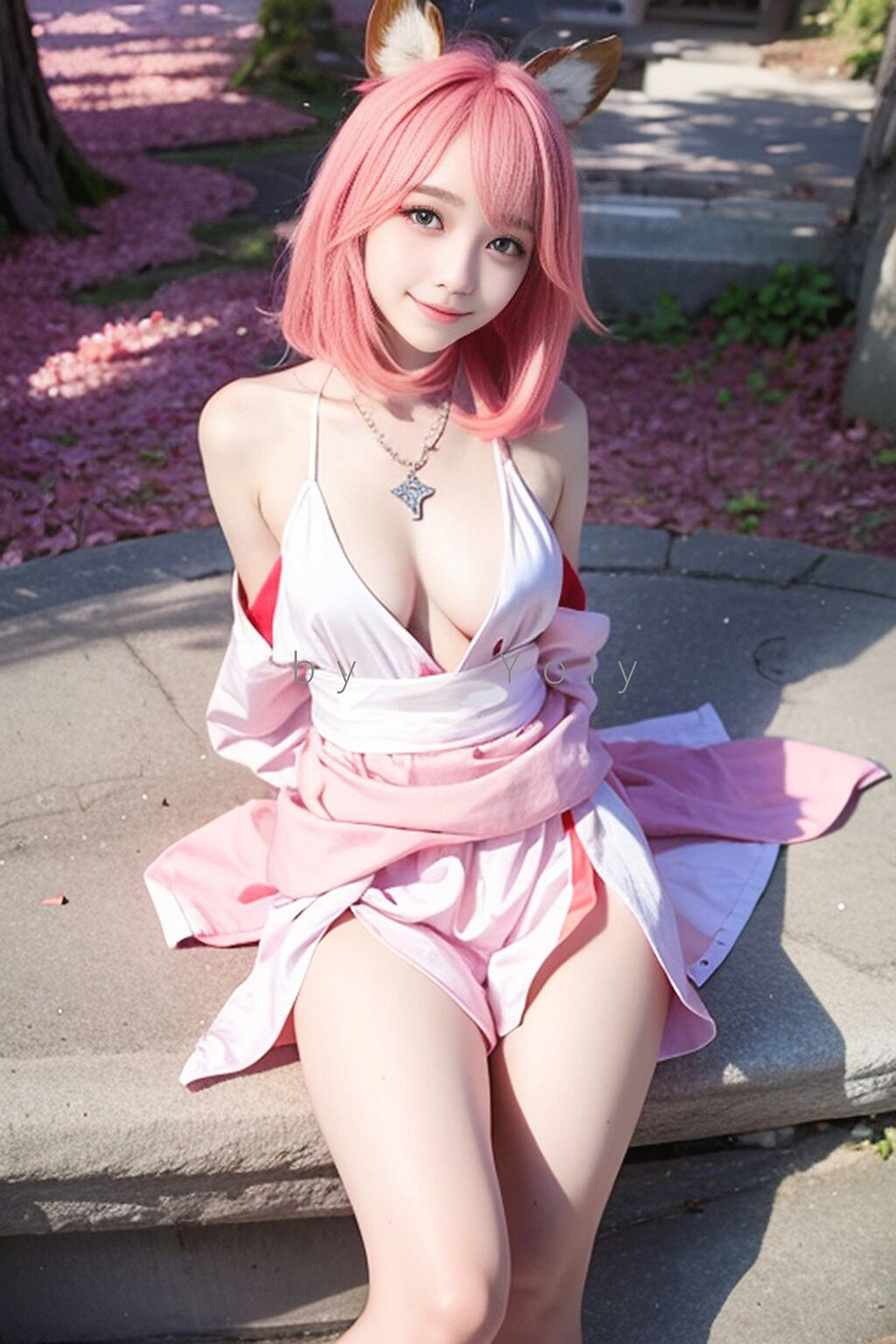 Yoly 莜莉 #119 原神 八重神子 cos（图ZMzMxMjQ4ODgw） - 人物/生物 - 站酷设计师yoly莜莉原创素材 - 站酷ZCOOL