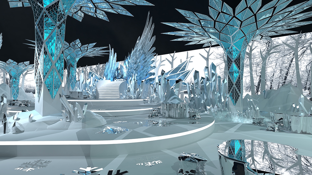 冰雪世界（图ZMzYxODQ4NTcy） - 场景 - 站酷设计师V_小野原创素材 - 站酷ZCOOL