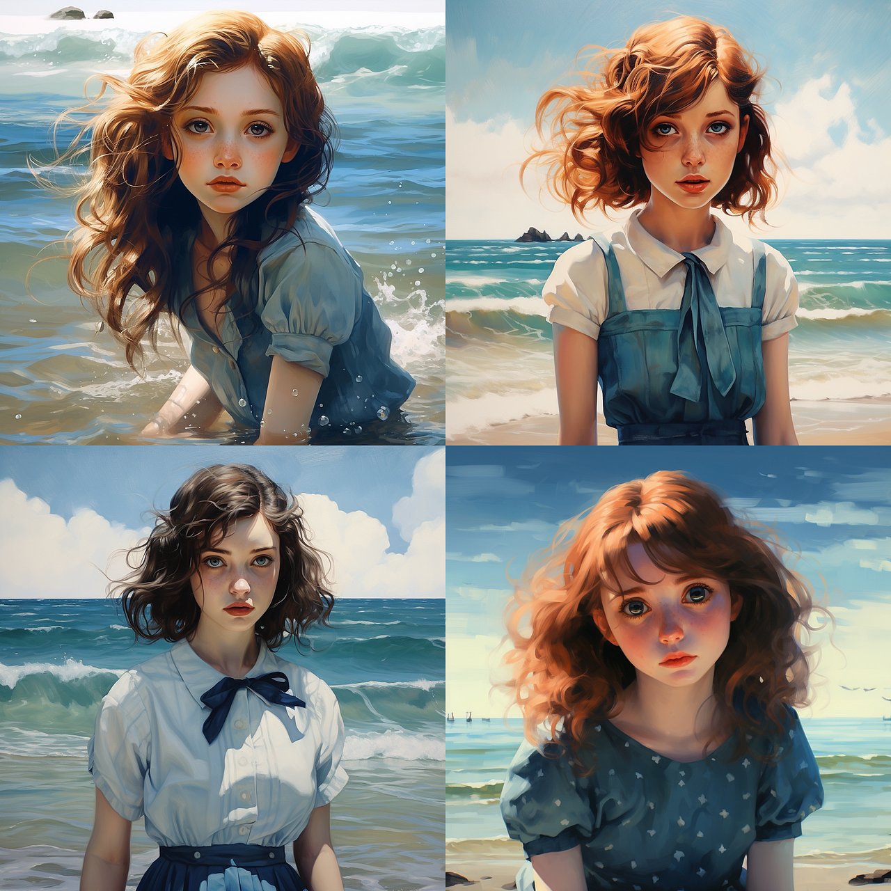 Ai绘出来的美女也好看（图ZMzQ1OTkxOTU2） - IP形象 - 站酷设计师凡十一原创素材 - 站酷ZCOOL