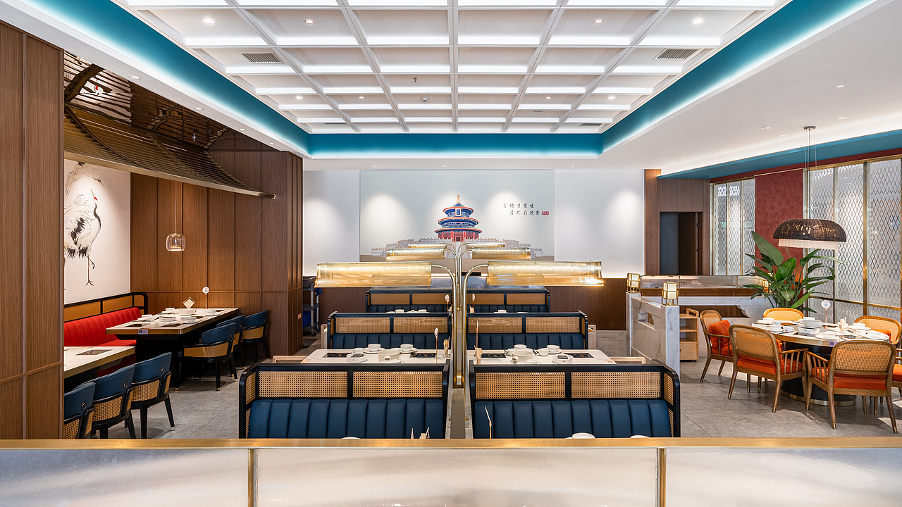 德香苑•北京烤鸭（万象城店）|重庆派派全案设计（图ZMzE2NDEzNjQw） - 酒店餐饮设计 - 站酷设计师派派全案设计公司原创素材 - 站酷ZCOOL