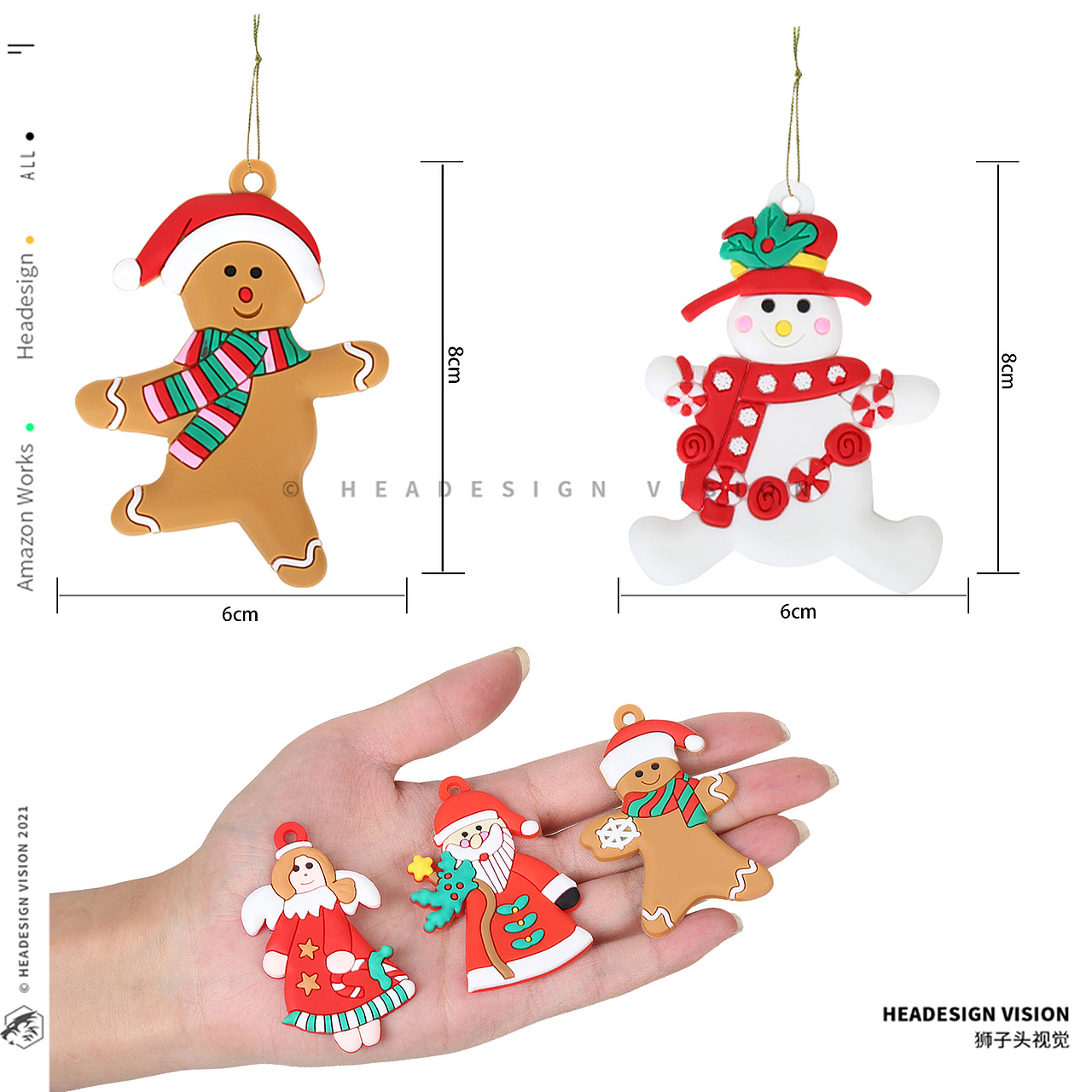 圣诞装饰产品拍摄_主图设计_A+页面设计-狮子头视觉