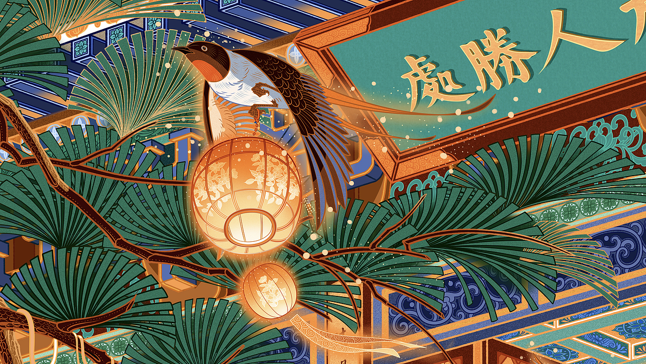 《画壁》组画系列（图ZMzYwNTM4MjQ0） - 商业插画 - 站酷设计师唐众汤忠原创素材 - 站酷ZCOOL