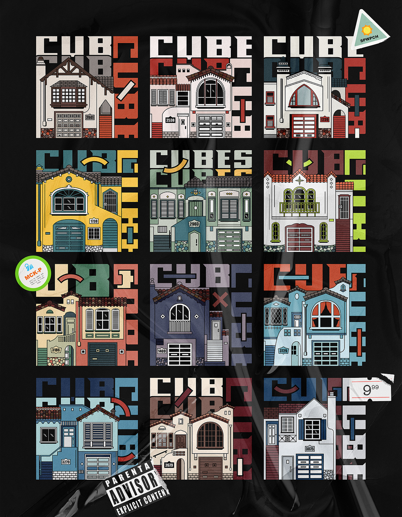 Illustrations of Houses in San Francisco（图ZMzEyNjIyODA4） - 艺术插画 - 站酷设计师汪二狗子原创素材 - 站酷ZCOOL