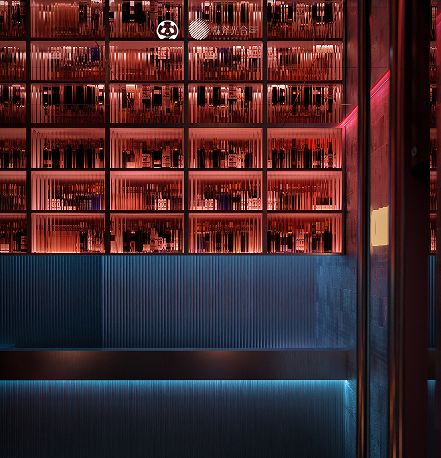 酒吧效果图表现 | 黑夜释放躁动的DNA（图ZMzcwMjgxODE2） - 商业空间设计 - 站酷设计师重庆黑白画影原创素材 - 站酷ZCOOL