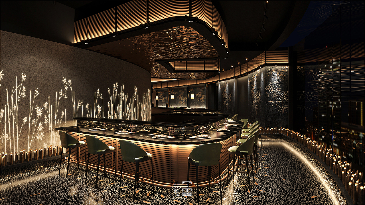 椿 - 日本餐厅（图ZMzE1MjMzMzQw） - 酒店餐饮设计 - 站酷设计师LeoChanCreative原创素材 - 站酷ZCOOL