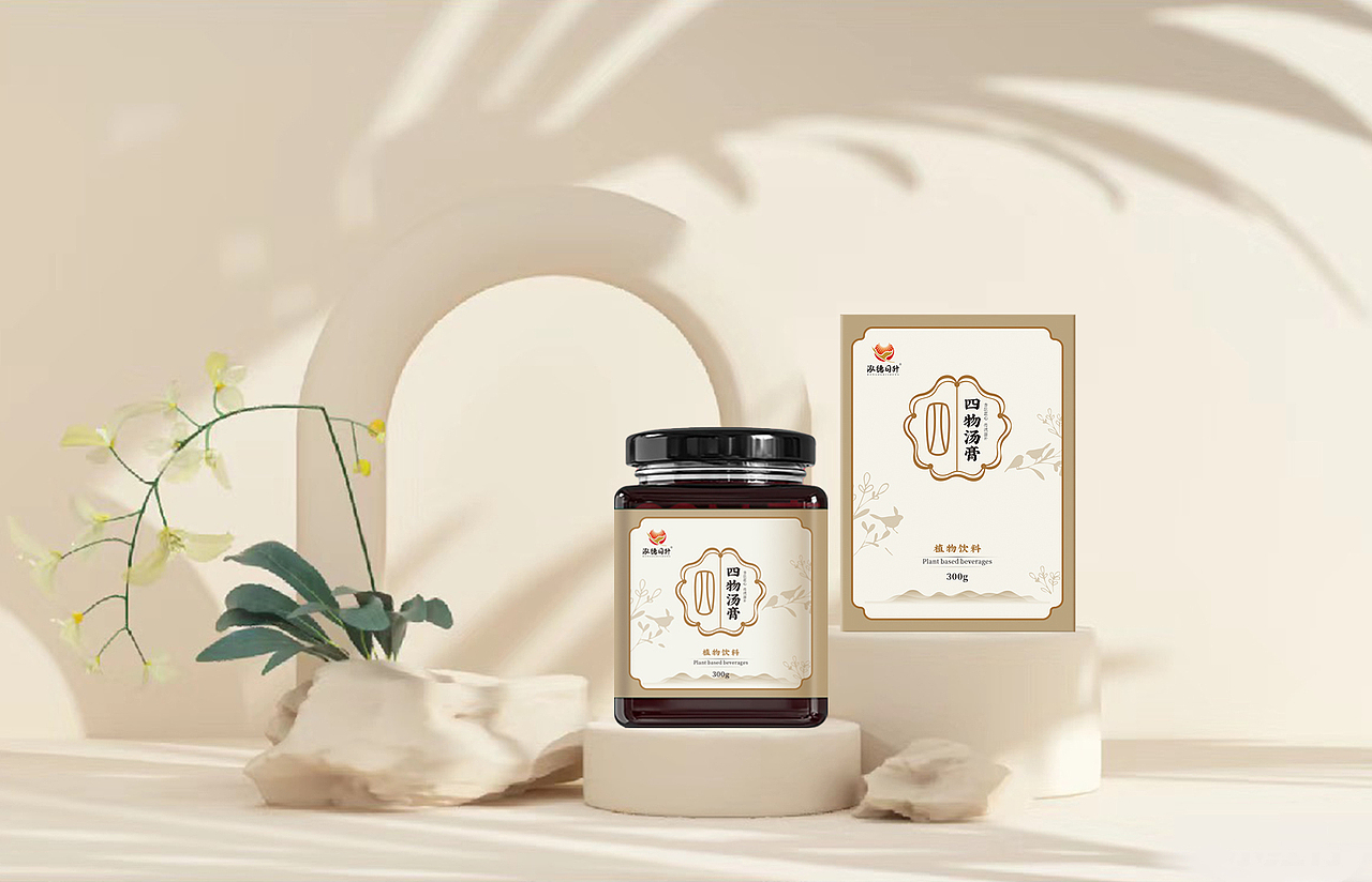 膏滋四物汤膏 | 包装设计（图ZMzQ4NTQ0Njg4） - 包装 - 站酷设计师DesignbyCM原创素材 - 站酷ZCOOL