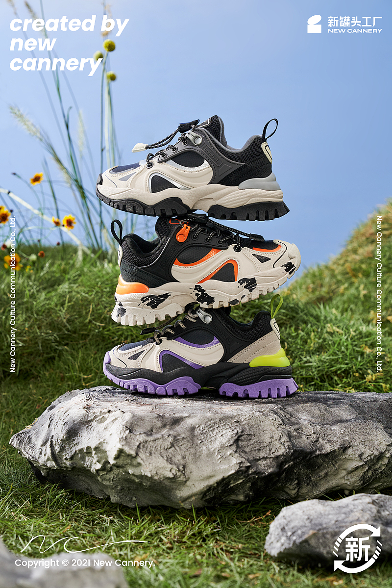 创意视觉『 森马｜山野系列童鞋 』✖ 新罐头（图ZMzAxMTk3MjU2） - 产品摄影 - 站酷设计师新罐头视觉策略原创素材 - 站酷ZCOOL