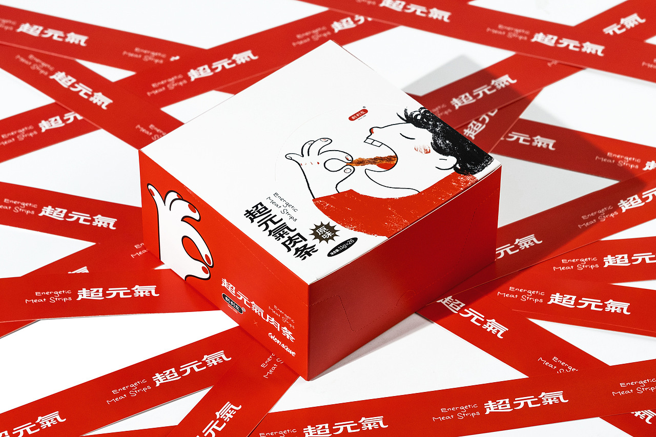 Energetic Meat Strips | 超元?dú)馊鈼l（圖ZMzA4MjEwMTYw） - 包裝 - 站酷設(shè)計(jì)師馬臉熊原創(chuàng)素材 - 站酷ZCOOL