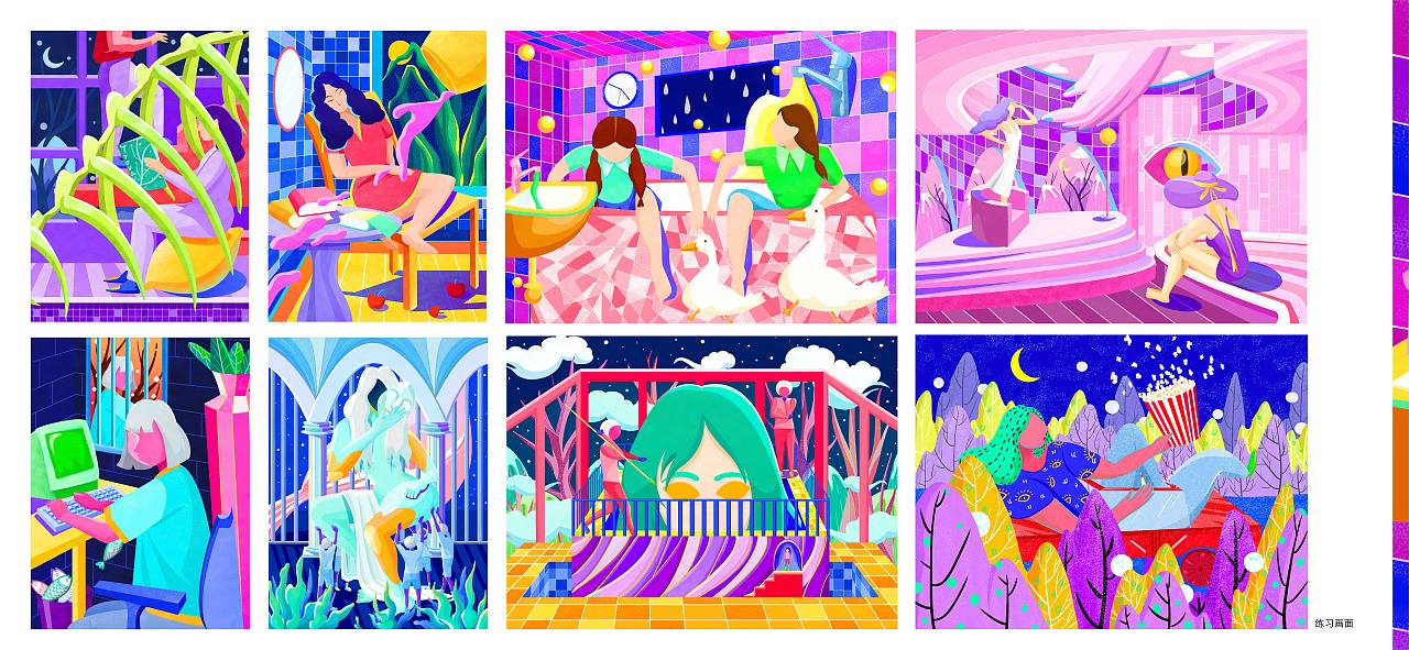 商业插画KV作品整理