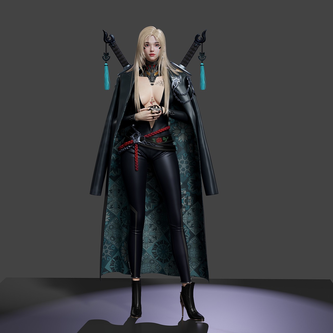 次世代 赛博朋克 美型角色____姚同学作品