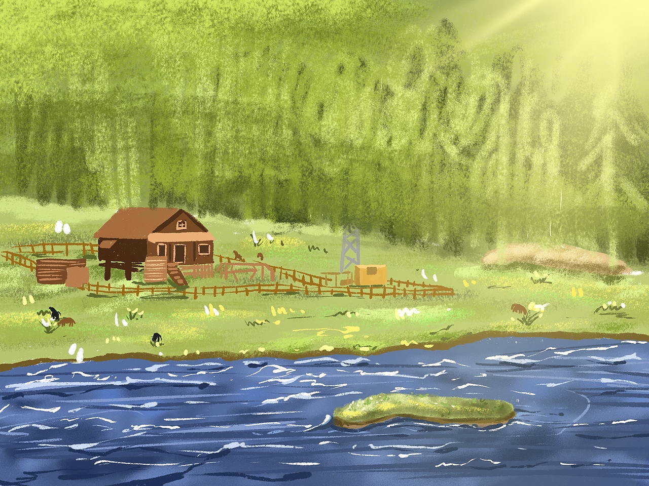 去有风的地方（图ZMzMwNjQxNzAw） - 艺术插画 - 站酷设计师真没啥可说的原创素材 - 站酷ZCOOL