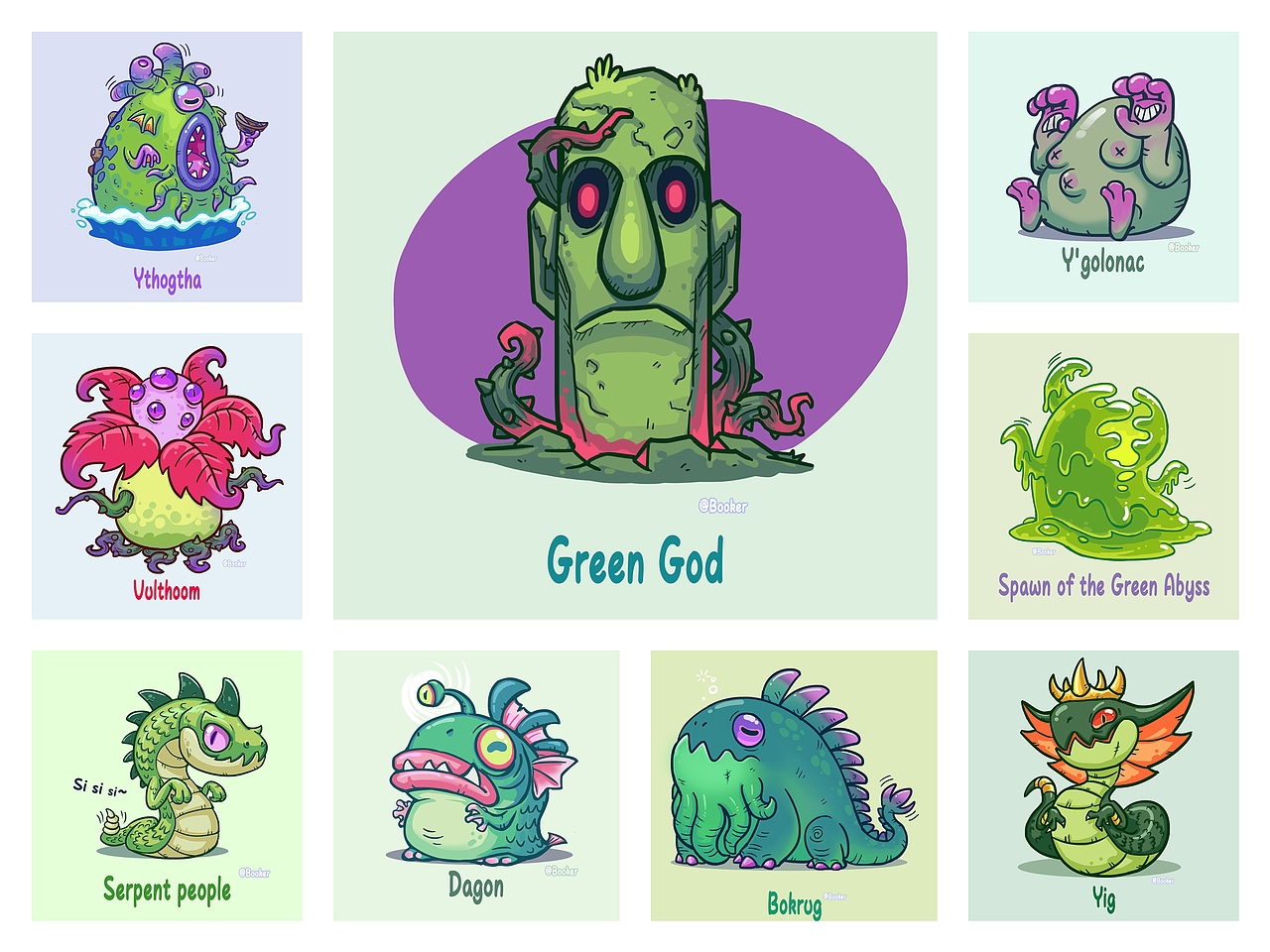 原创画集《狂想曲 克苏鲁趣味角色插画图鉴》