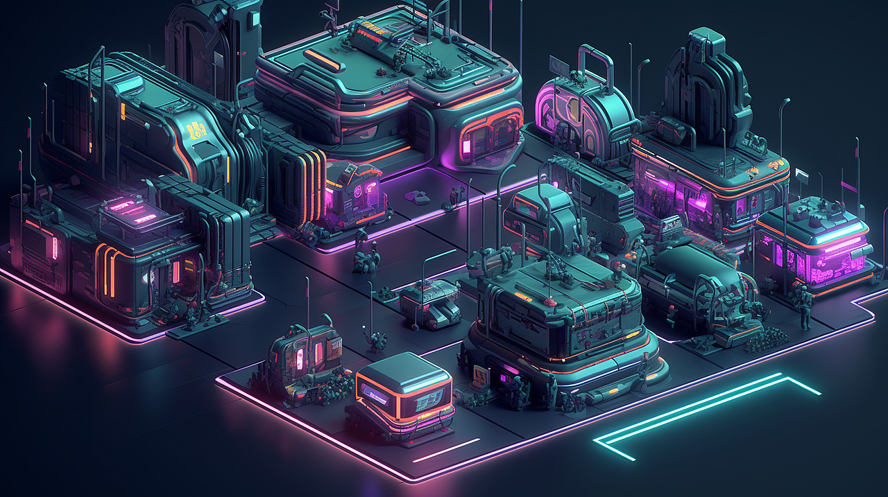 a cyberpunk Stations（图ZMzM5NTExNjI4） - AI作品 - 站酷设计师斯佩夏尔维克原创素材 - 站酷ZCOOL