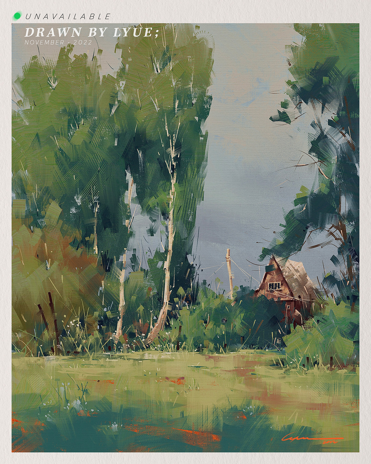 iPad风景插画合集（2022.11）（图ZMzIyNTEzODc2） - 艺术插画 - 站酷设计师厘鱼Lyue原创素材 - 站酷ZCOOL