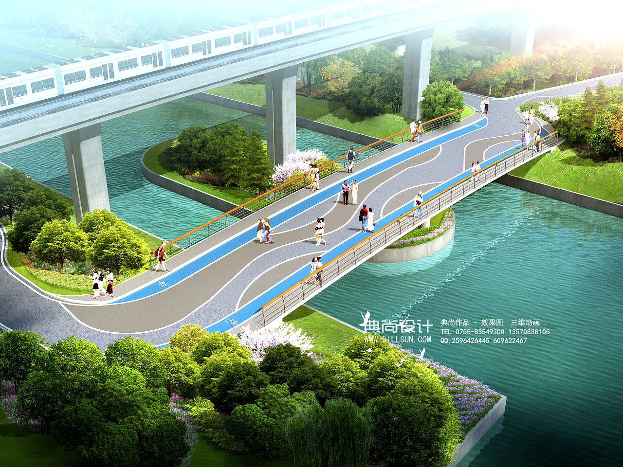 桥梁设计效果图 3