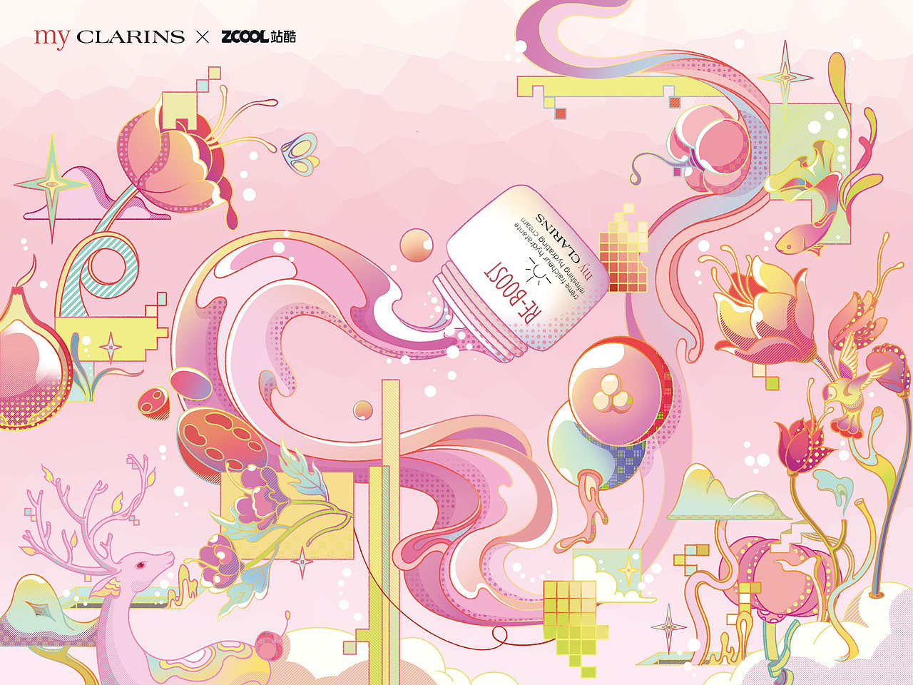 my CLARINS【好食肌长绽放】（图ZMzQ3NTA2Njc2） - 海报 - 站酷设计师陆柱子LUzhuzi原创素材 - 站酷ZCOOL