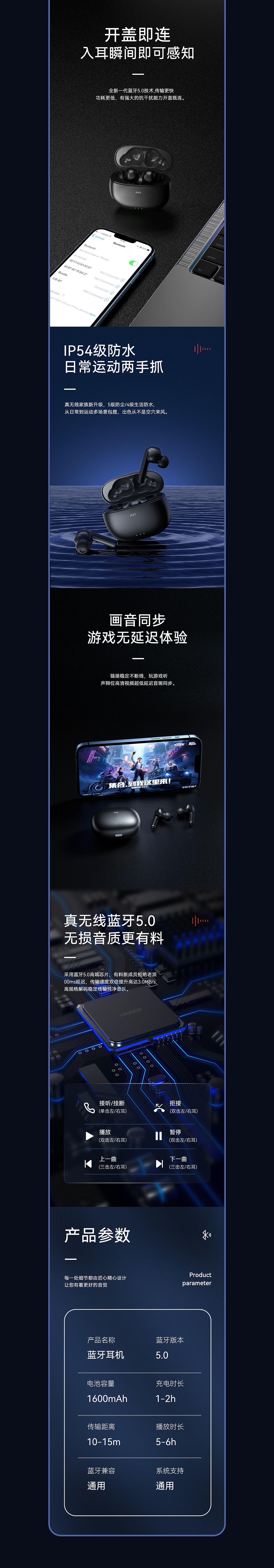 蓝牙耳机详情页（图ZMzI3NDA0NTI0） - 产品 - 站酷设计师第九页思念原创素材 - 站酷ZCOOL