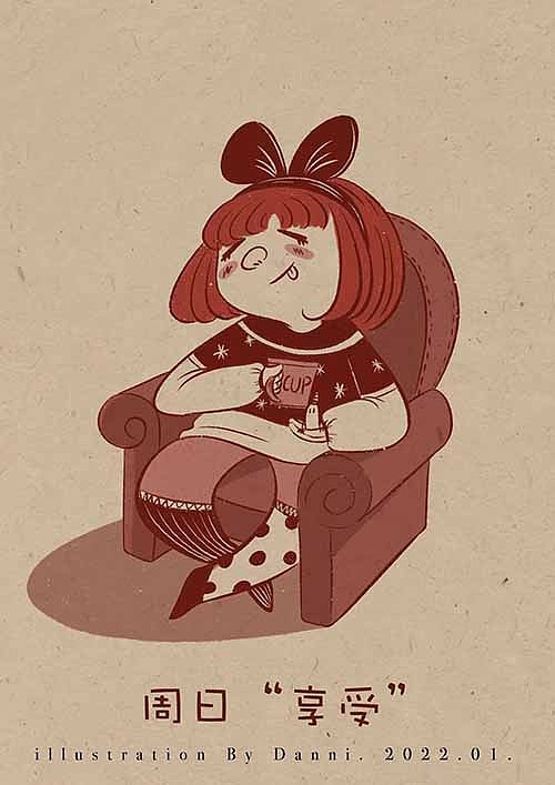 一周心情（圖ZMzA3MDQ0Njky） - 兒童插畫 - 站酷設計師蛋泥_Danni原創(chuàng)素材 - 站酷ZCOOL