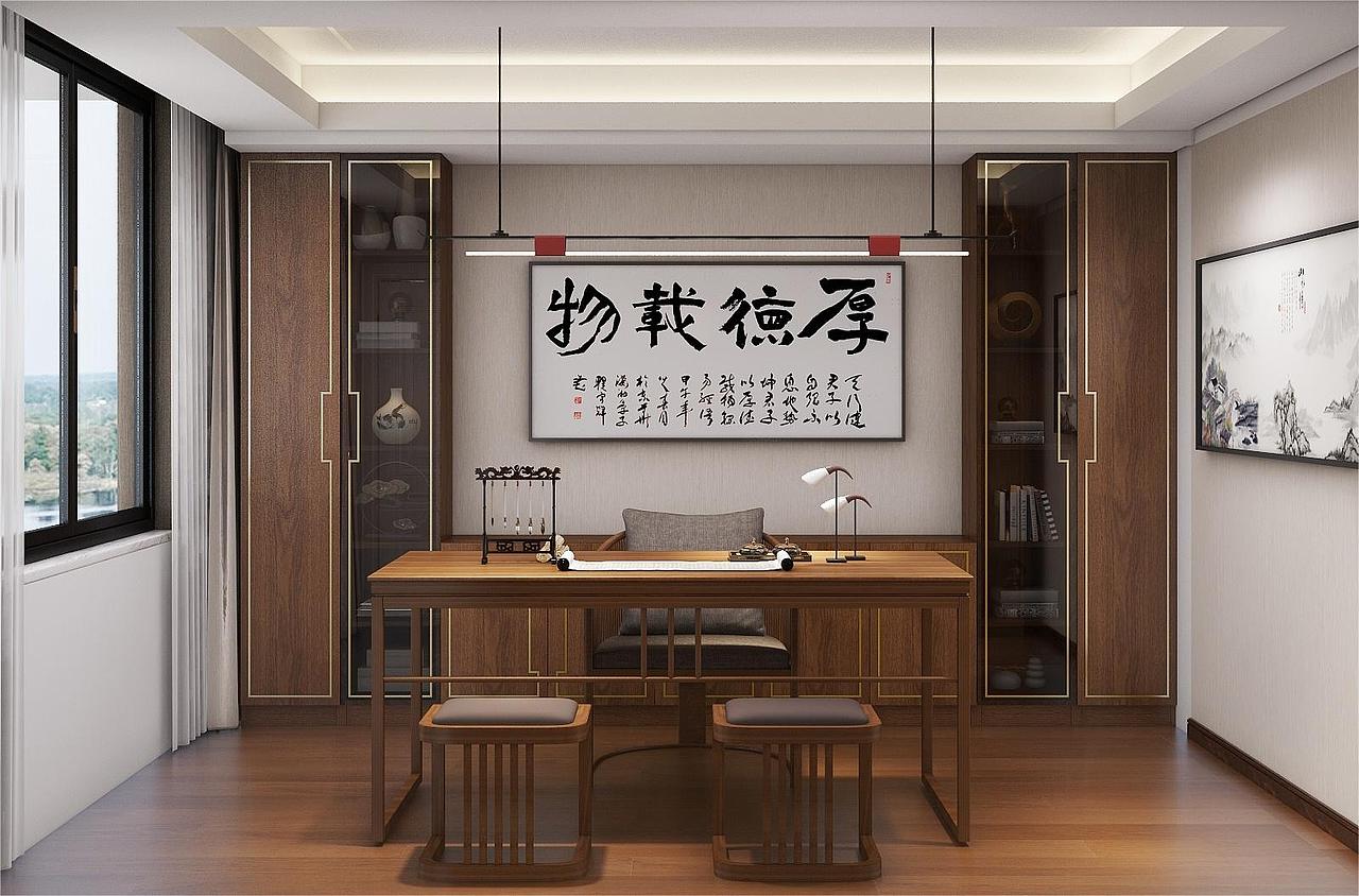 大宅设计【简约中式风格】（图ZMzY1ODg0NjIw） - 家装设计 - 站酷设计师有目标的锤锤原创素材 - 站酷ZCOOL
