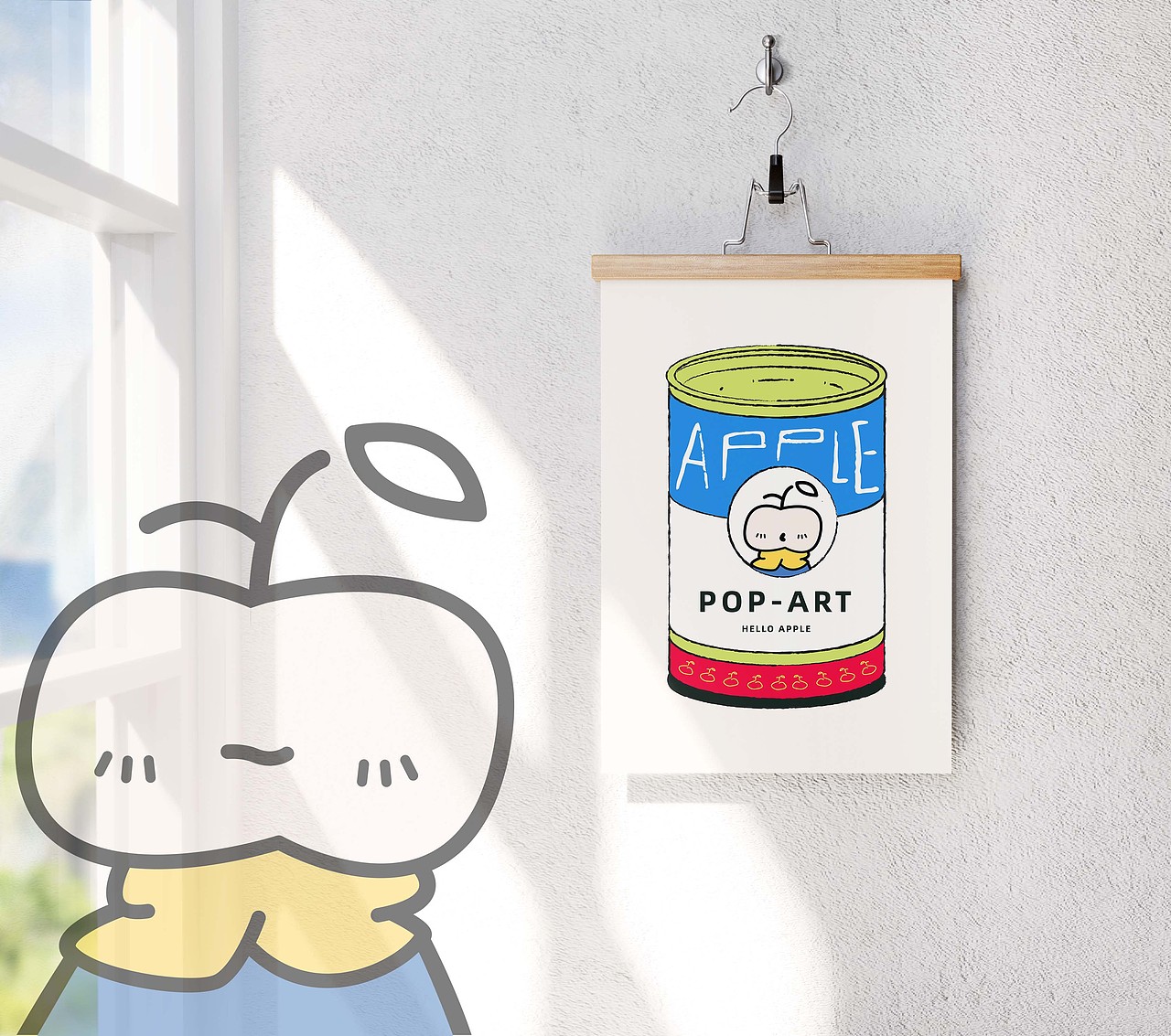 #世界名画100#《苹果艺术家》（图ZMzQzOTQzNzUy） - 艺术插画 - 站酷设计师三水治原创素材 - 站酷ZCOOL