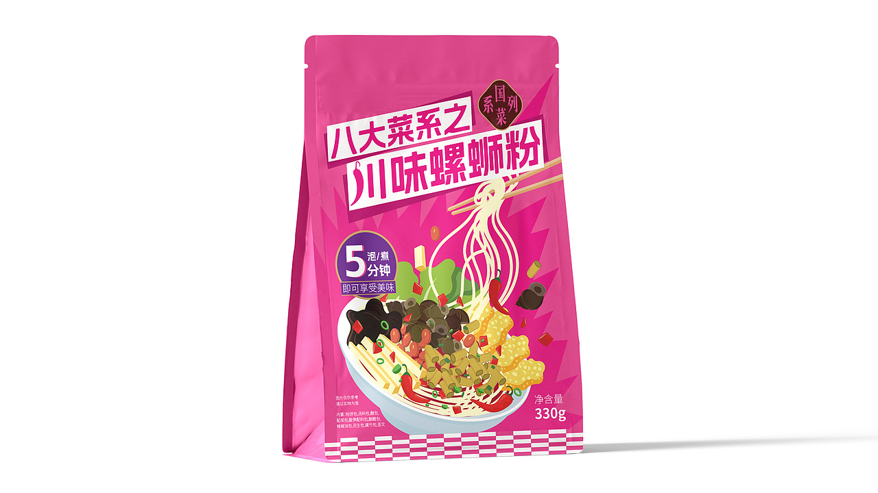 川味螺丝粉包装设计 已做版权登记 可授权