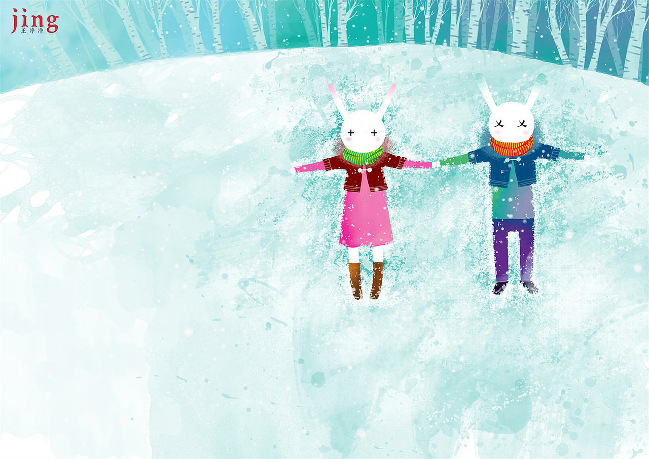 兔年插画合集 60幅艾玩兔横版壁纸插画（图ZMzEzNDI0Mzky） - 儿童插画 - 站酷设计师画儿晴天原创素材 - 站酷ZCOOL