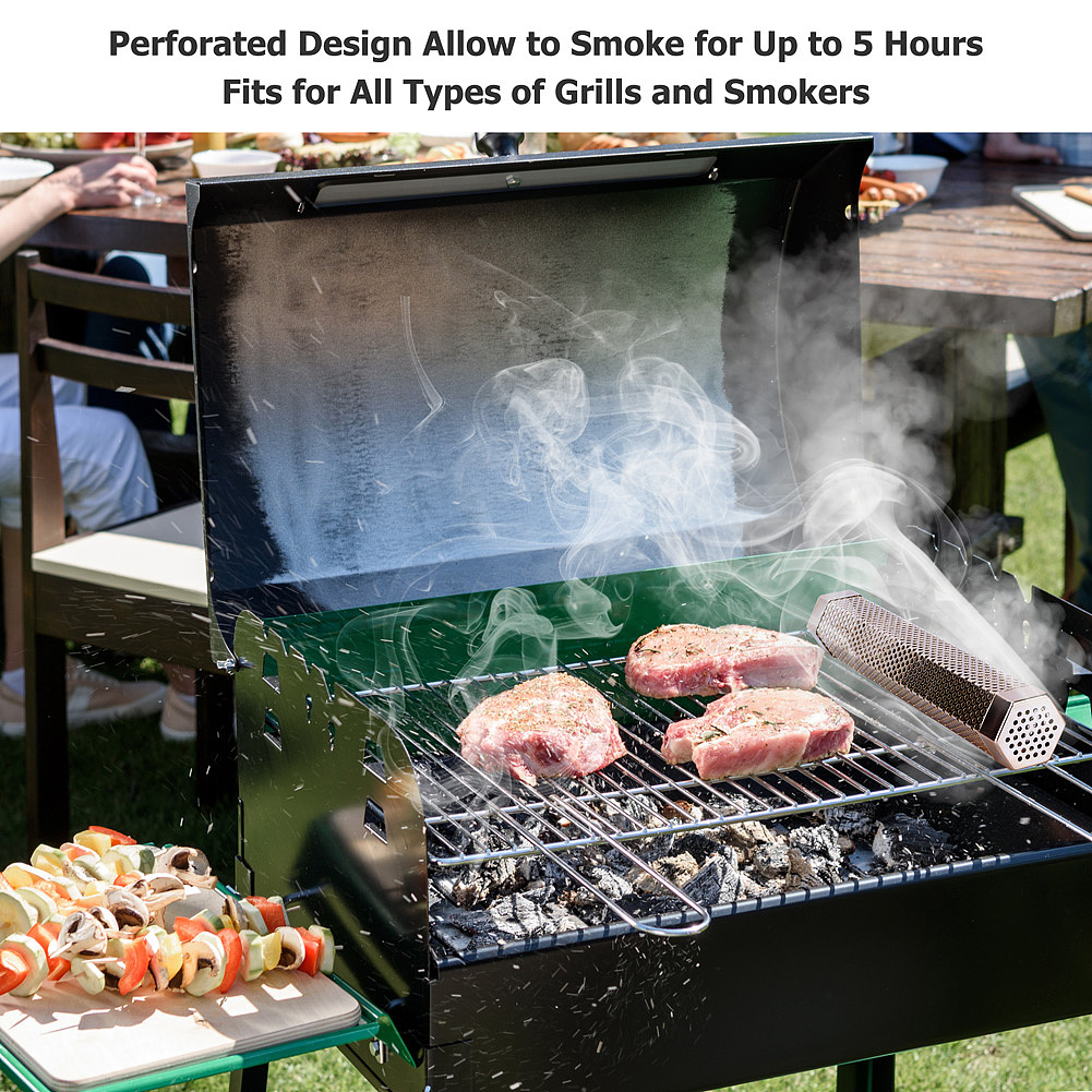 亚马逊-烧烤烟熏管 六边形