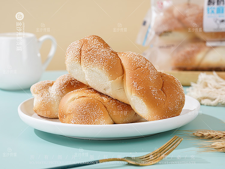 酸奶面包拍摄,夹心酸奶更好吃