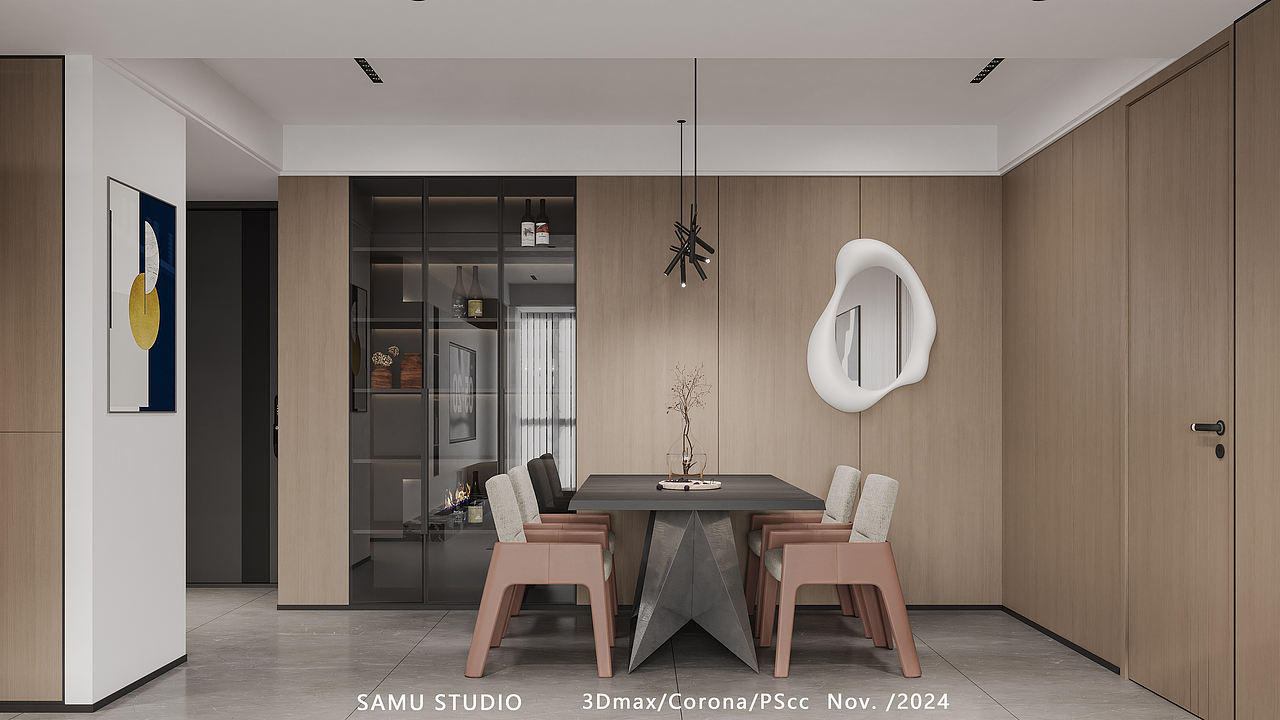 现代客餐厅（图ZMzY0Njk0NDA4） - 家装设计 - 站酷设计师SANMU老杨原创素材 - 站酷ZCOOL