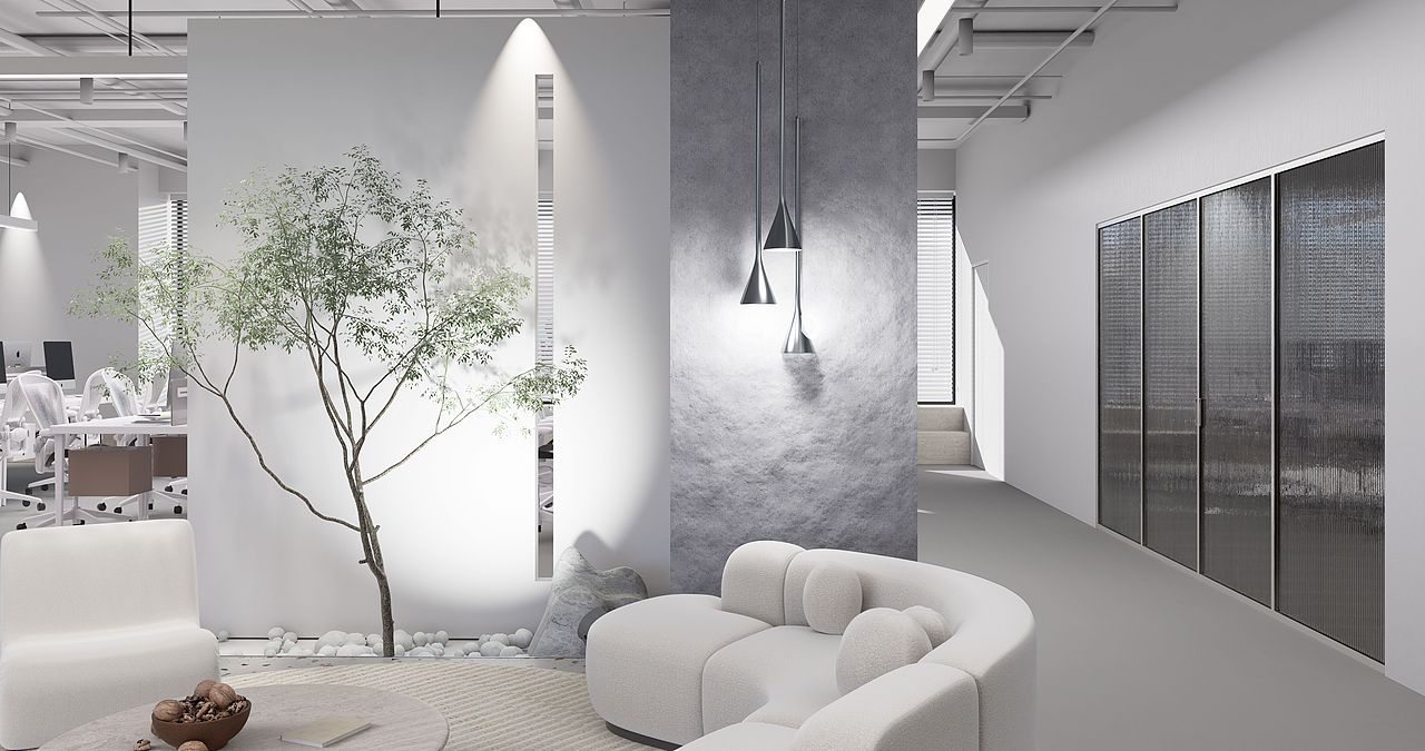 杭州网红直播电商办公室（图ZMzAwNDgzNjI4） - 商业空间设计 - 站酷设计师不构原创素材 - 站酷ZCOOL