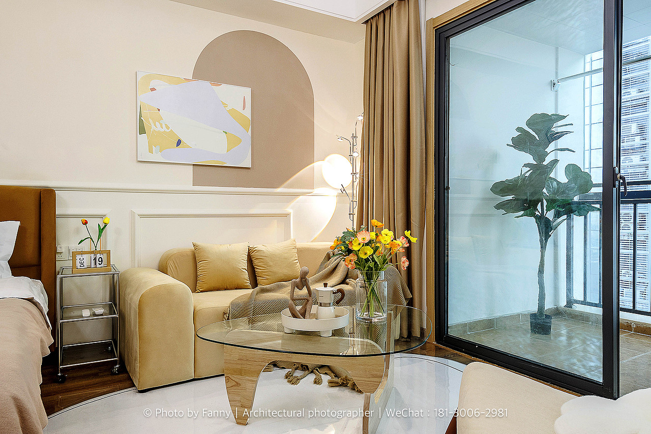 民宿摄影丨奶油风格—合肥予月民宿（图ZMzU5MDA0OTk2） - 环境/建筑摄影 - 站酷设计师空间摄影师Fanny原创素材 - 站酷ZCOOL